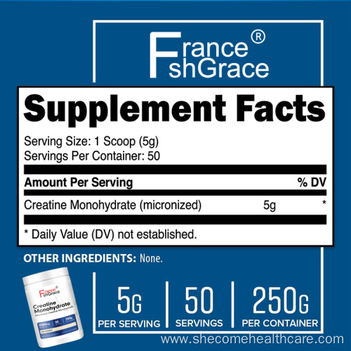 Increased Athletic Performance creatine monohydrate powder